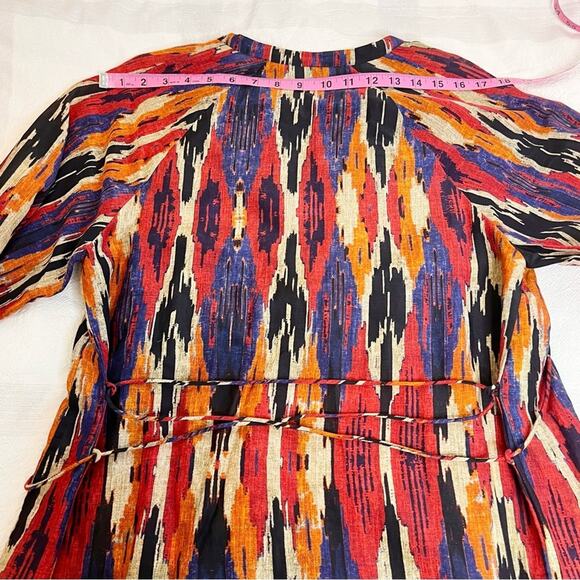 Maria Cher Nora Nia Short Dress in Warm Ikat Size XS - Picture 10 of 15